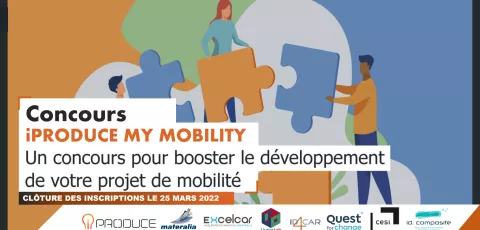 [Concours] iPRODUCE MY MOBILITY – UN CONCOURS POUR BOOSTER LE DÉVELOPPEMENT DE VOTRE PROJET DE MOBILITÉ